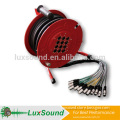 multi-core channels XLR stage box cable, audio cable reel drum